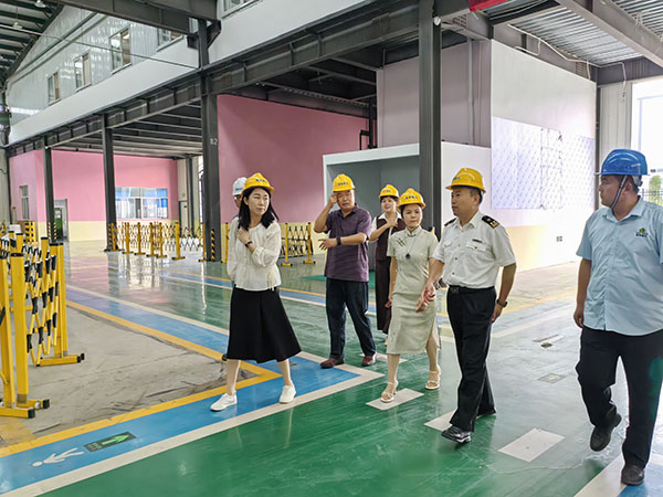 海關和貿促會領導蒞臨山東雪萊工廠參觀考察，泰安電視臺跟蹤采訪